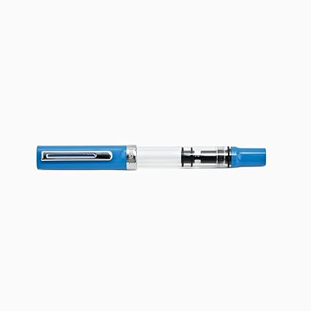 twsbi-eco-transparent-blue-CT-fountain-pen-(M)-close-view