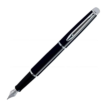 waterman-hemisphere-fountain-pen-mars-black-ct-(M)-front-view