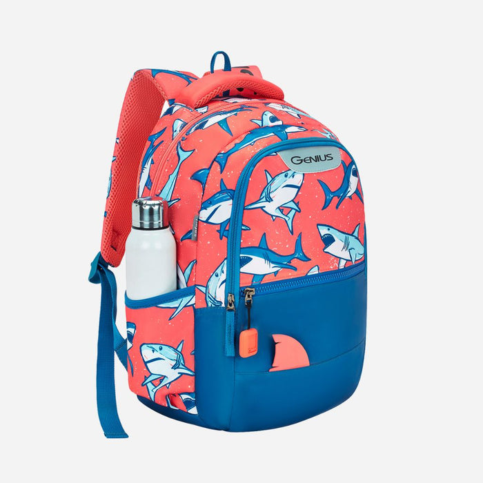 Genius by Safari Splash 23L Blue School Backpack - Blue