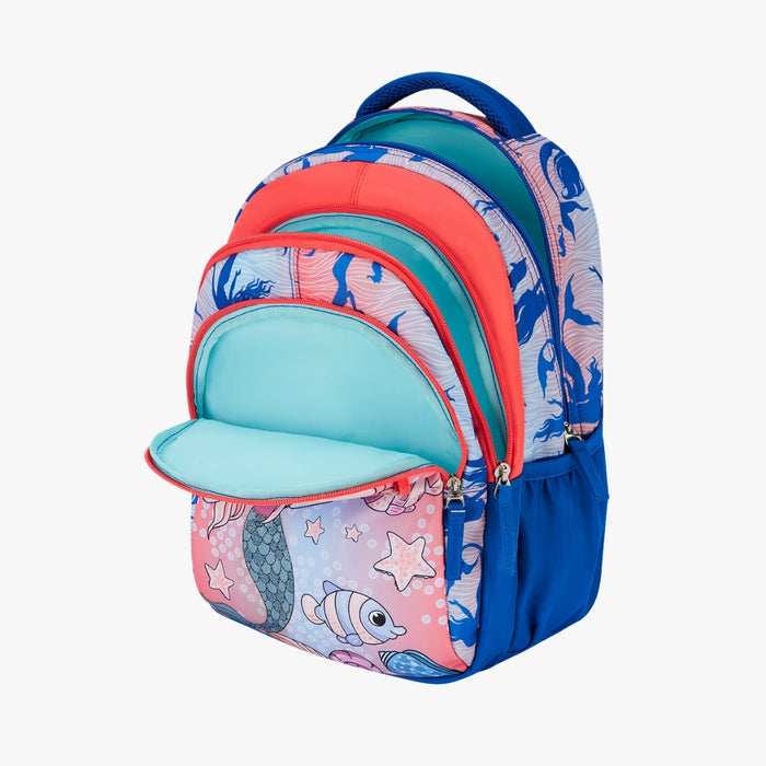 Genie Melody Small Backpack With Comfortable Padding for Kids - Blue (15")