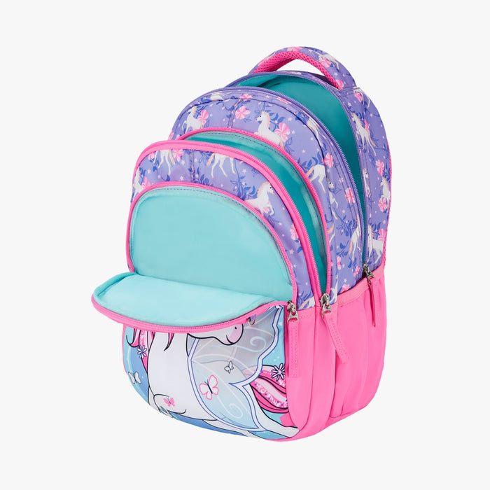 Genie Magic Unicorn Small Backpack With Comfortable Padding for Kids - Pink (15")