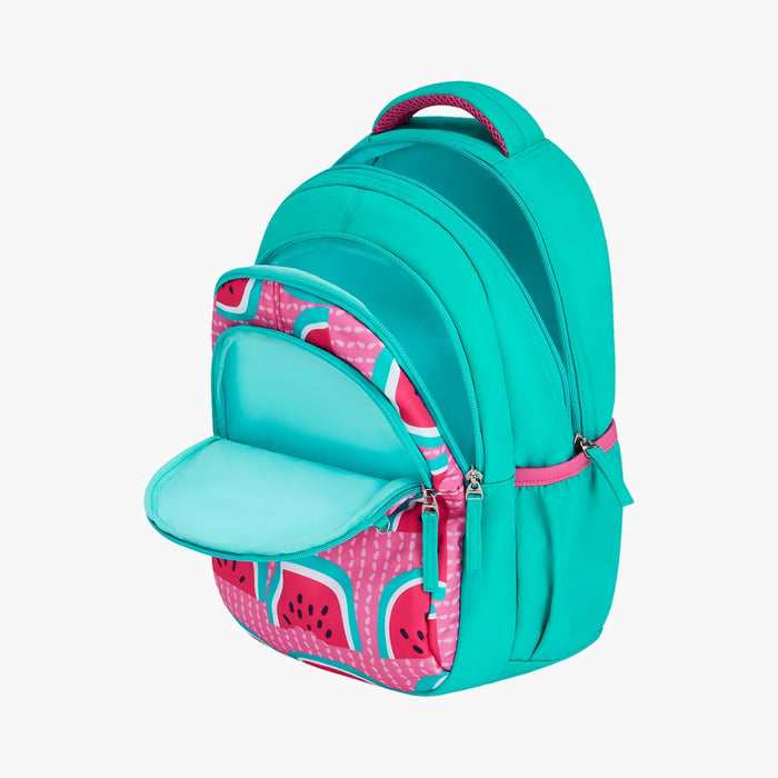 Genie Fruity Small Backpack With Comfortable Padding for Kids - Teal (15")