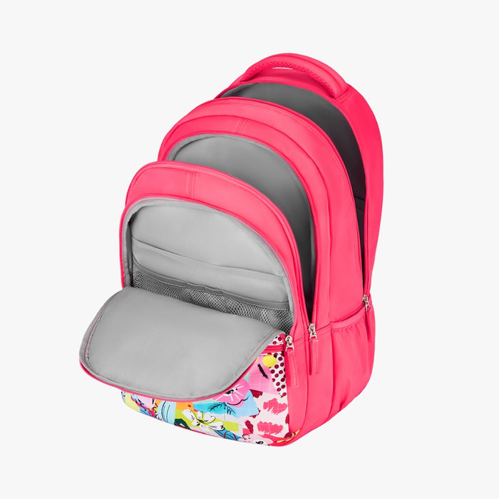 Genie Phoenix 36L Laptop Backpack With Raincover - Pink (19")