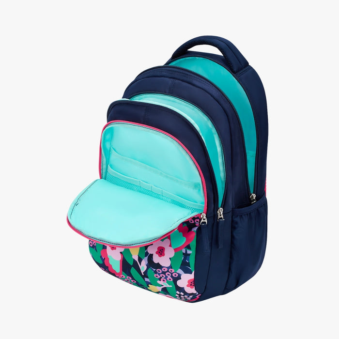 Genie 27L Sweetpea Juniors Backpack With Easy Access Pockets - Navy Blue(17")