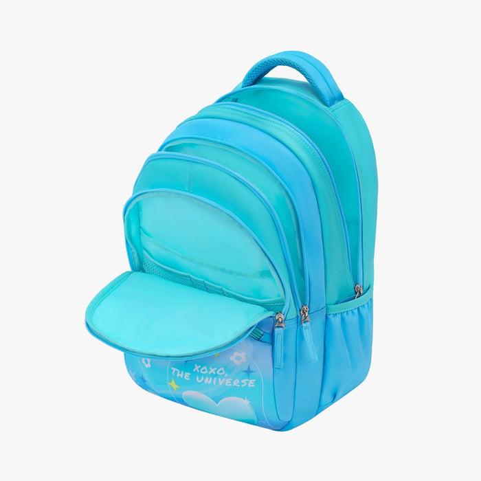 Genie Dreamer 27L Juniors Backpack With Easy Access Pockets - Blue (17")