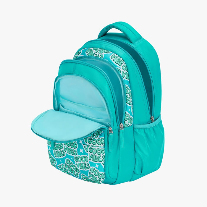 Genie Vibes 27L Juniors Backpack With Easy Access Pockets -  Teal (17")