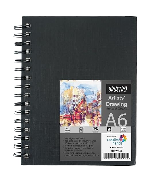 Brustro Artists Wiro Bound Sketchbook (A6)