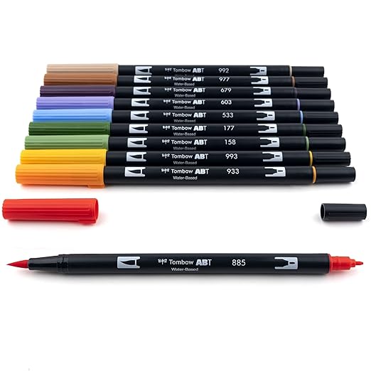 Tombow Dual Brush Pens Set Of 10 (Secondary)