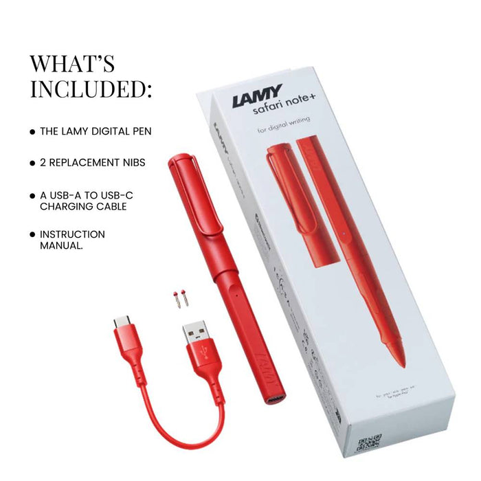 LAMY Safari Note+ Digital Writing Stylus Pen (4A2) - Red