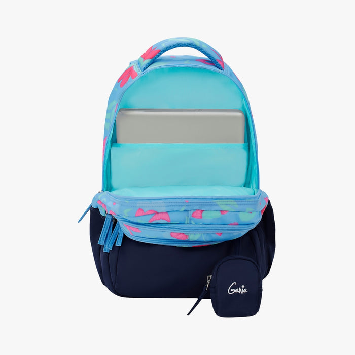 Genie Violet 27L Juniors Backpack With Easy Access Pockets -  Blue (17")