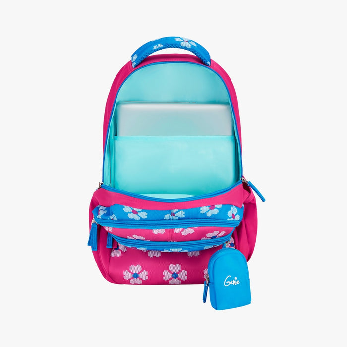 Genie Crimson 27L Juniors Backpack With Easy Access Pockets - Blue (17")