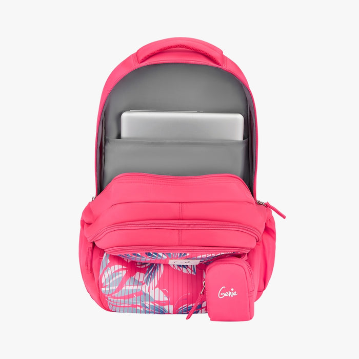 Genie Josie 36L School Backpack With Premium Fabric - Pink (19")