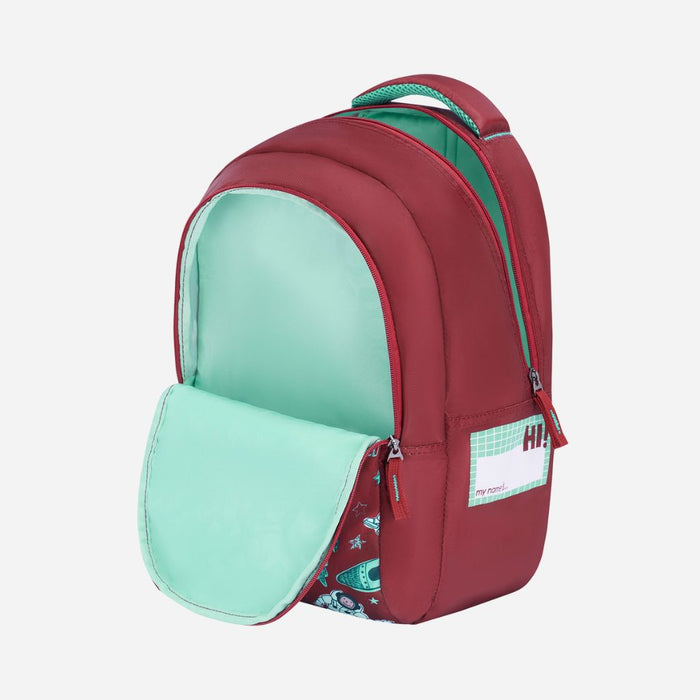 Genius by Safari Astro 23L Blue School Backpack - Red