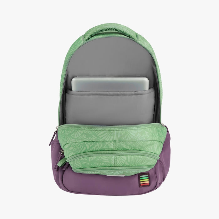 Genie Harper 36L Laptop Backpack With Raincover - Green (19")
