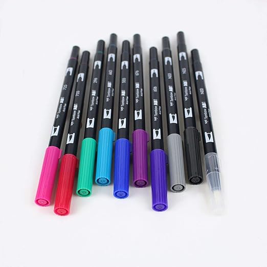 Tombow Dual Brush Pens Set Of 10 (Galaxy Colour)