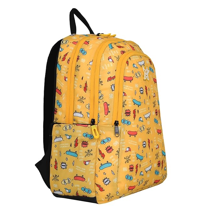 Arctic Fox Bitsy 21 Liters School Backpack for Boys and Girls - Skate Yellow