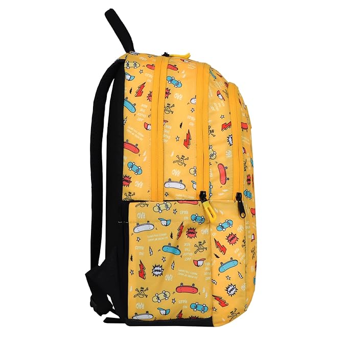 Arctic Fox Bitsy 21 Liters School Backpack for Boys and Girls - Skate Yellow