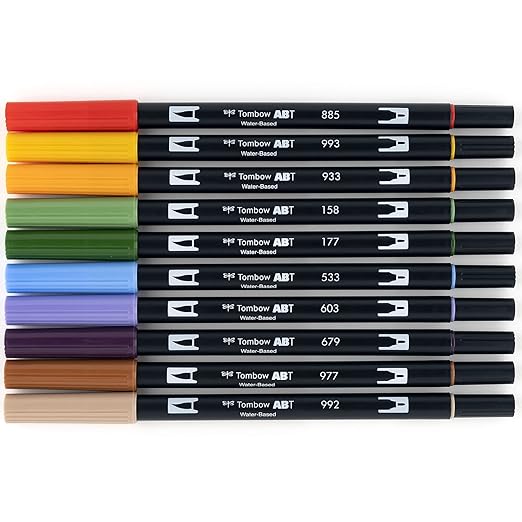 Tombow Dual Brush Pens Set Of 10 (Secondary)