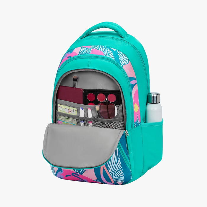 Genie Paradise 36L Laptop Backpack With Raincover - Teal (19")