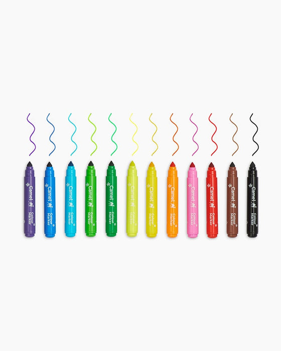 Camel - Washable Colour Markers Set 12 Shades