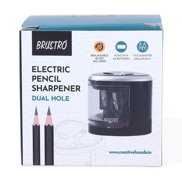 Brustro Electric Double Hole Pencil Sharpener