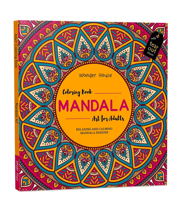 Mandala Art: Colouring books for Adults with tear out sheets: By - Wonder House (Paperback)