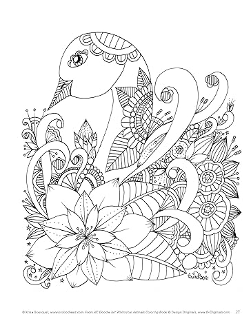 design-originals-kc-doodle-art-whimsical-animals-coloring-book-three