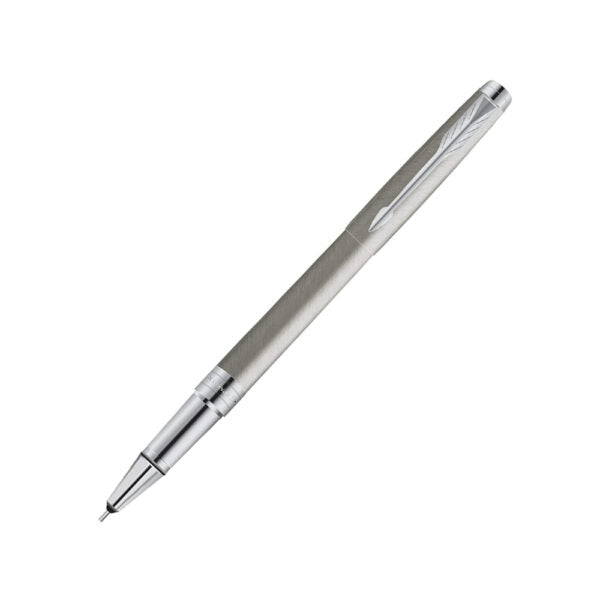 parker-odyssey-brushed-metal-CT-rollerball-pen-front-view