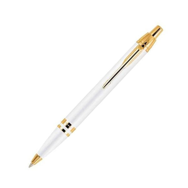 parker-odyssey-white-GT-ball-pen-front-view