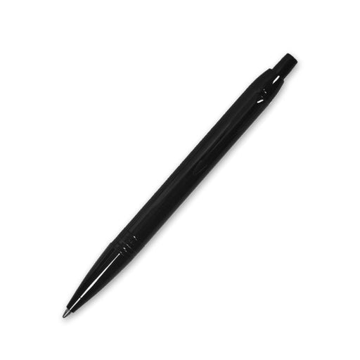 parker-odyssey-lacque-black-(black-metal-trim)-ballpoint-pen-front-view