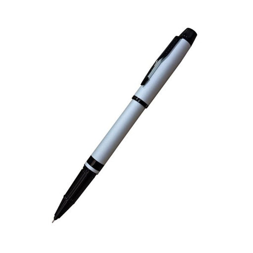 parker-odyssey-dark-grey-black-metal-trim-rollerball-pen-front-view