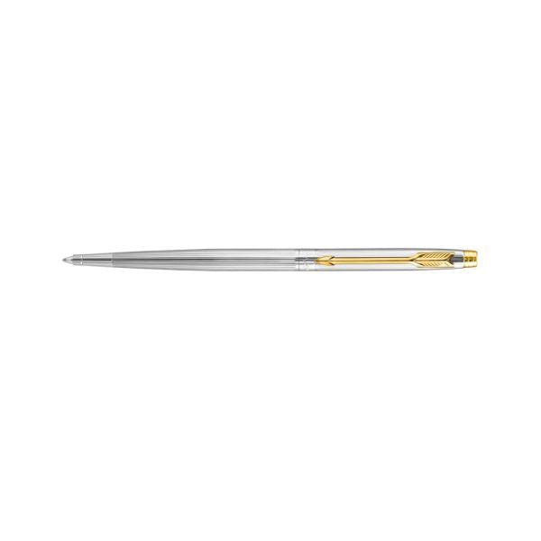 parker-insignia-slim-shiny-chrome-GT-ballpoint-pen-side-view