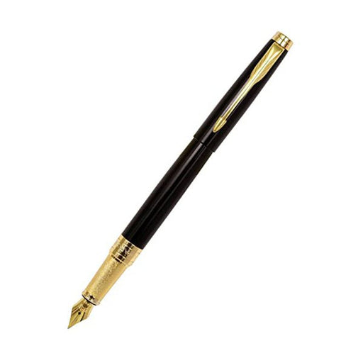 parker-aster-lacque-black-GT-fountain-pen-front-view 