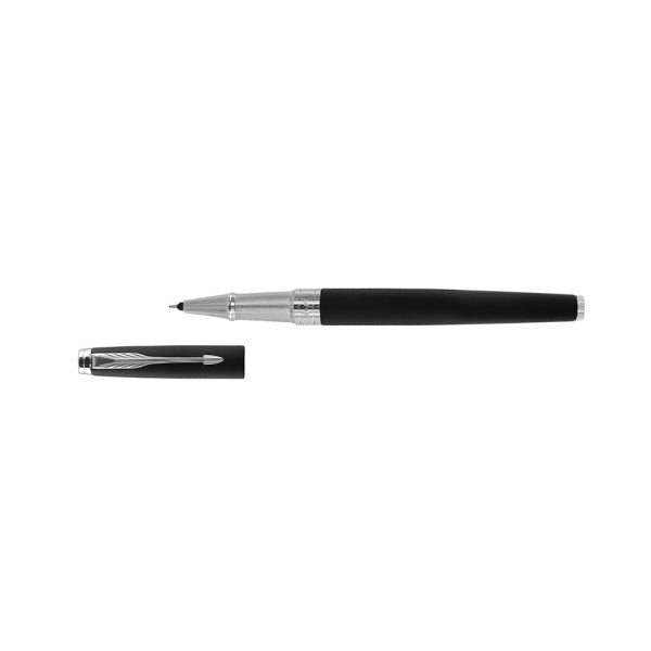 parker-aster-matte-black-CT-rollerball-pen-open-view