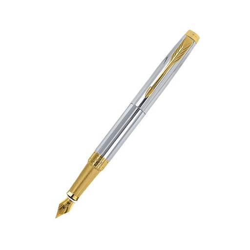 parker-aster-shiny-chrome-GT-fountain-pen-front-view