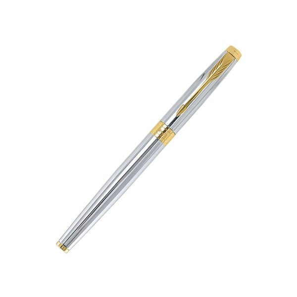 parker-aster-shiny-chrome-GT-rollerball-pen-close-view