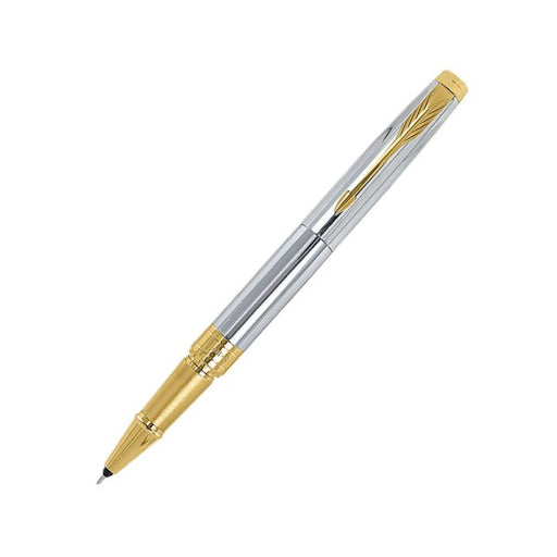 parker-aster-shiny-chrome-GT-rollerball-pen-front-view