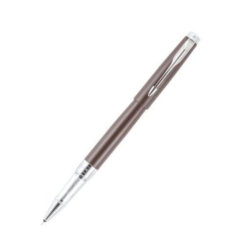 parker-aster-matte-brown-CT-rollerball-pen-front-view