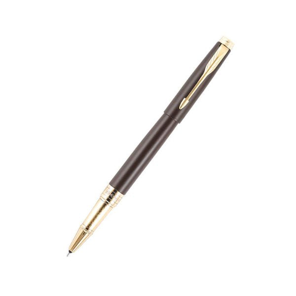 parker-aster-matte-brown-GT-rollerball-pen-front-view