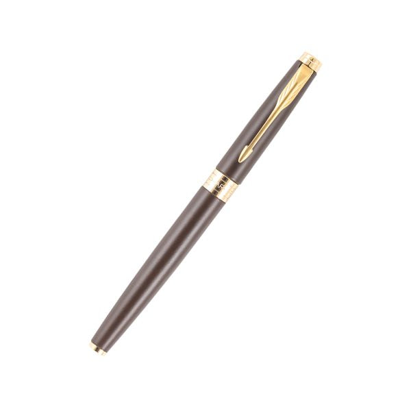 parker-aster-lacque-brown-GT-rollerball-pen-close-view