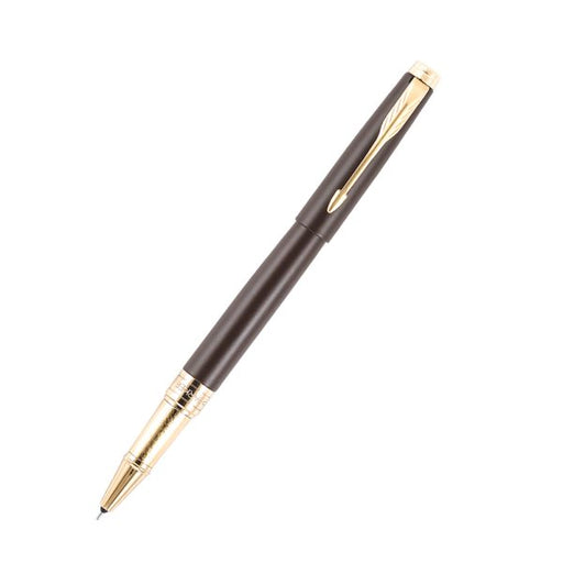 parker-aster-lacque-brown-GT-rollerball-pen-front-view