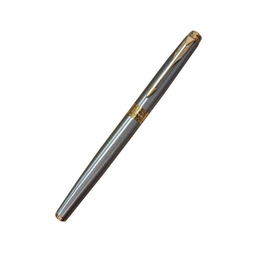 parker-aster-brushed-metal-GT rollerball-pen-close-view