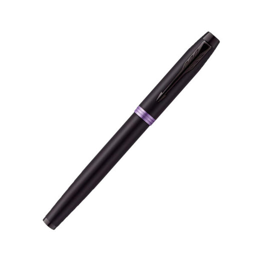 parker-IM-amethyst-purple-black-rollerball-pen-close-view