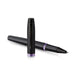 parker-IM-amethyst-purple-black-rollerball-pen-open-view