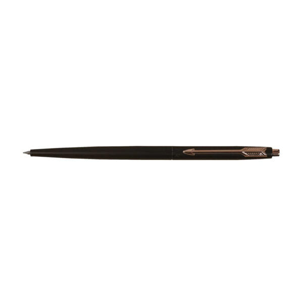 parker-insignia-matte-black-gold-trim-ball-pen-side-view