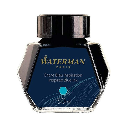 waterman-50ml-ink-bottle- inspired-blue-front-view