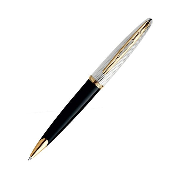 waterman-carene-deluxe-black-gt-ballpoint-pen-front-view