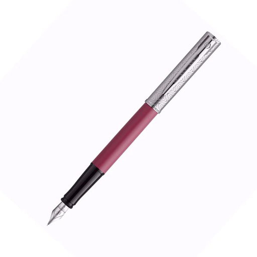 waterman-allure-deluxe-ct-fountain-pen-pink-(F)-front-view