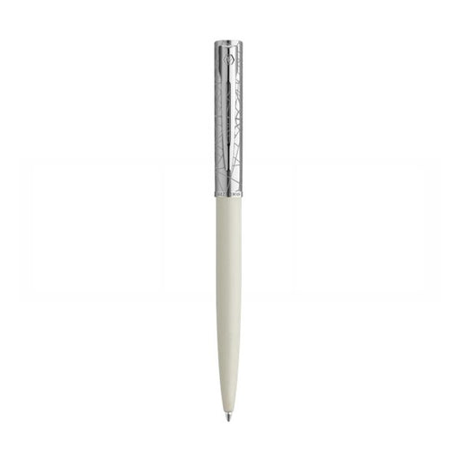 waterman-allure-deluxe-white-ct -ballpoint-pen-open-view