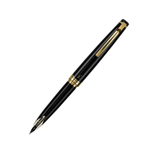 pilot-elite-95s-black-resin-wit-GT-fountain-pen-front-view